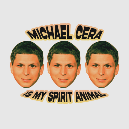 Michael Cera Is My Spirit Animal custom printed t-shirt