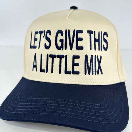 Let’s Give this a little Mix on a SnapBack Hat Cap Collab The Izzy Drinks Custom Embroidered