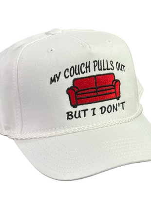 My couch pulls out but I don’t embroidered white rope SnapBack hat cap