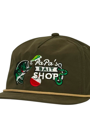 Justin Stagner PaPa’s Bait Shop Hat Funny Fishing Snapback Limited Collab