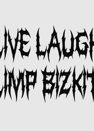 LIVE LAUGH LIMP BIZKIT Custom Printed T-shirt