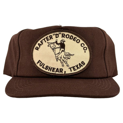 RAFTER D RODEO CO TEXAS VINTAGE PATCH Custom Hat