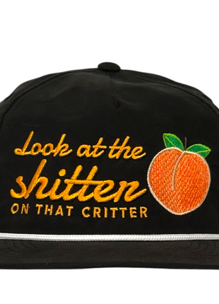 Look at the Shitter Hat Justin Stagner Collab Snapback Rope Cap Funny Southern Hat