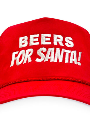 BEERS FOR SANTA Embroidered Hat