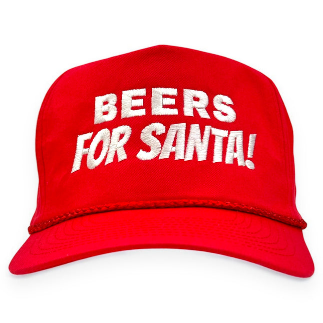 BEERS FOR SANTA Embroidered Hat