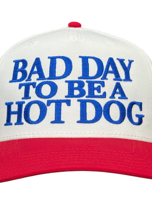 Bad Day to Be a Hot Dog Trucker Cap Custom Embroidered Hat