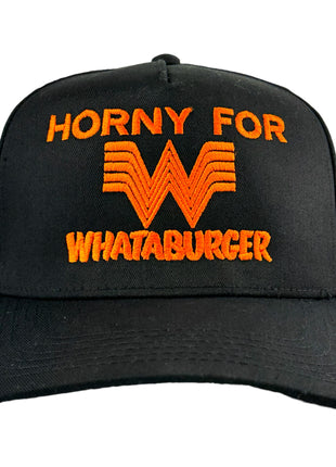 Horny For Whataburger Hat Custom Embroidered