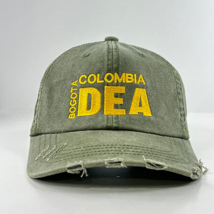 BOGOTA COLOMBIA DEA HAT Custom Embroidered Strapback