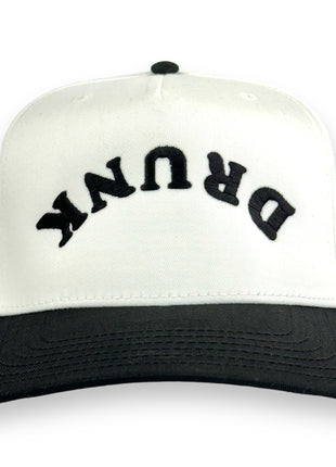 DRUNK HAT Upside Down Custom Embroidered Cap