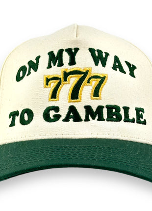 On My Way To Gamble Embroidered Hat