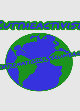 Cut The Activist International Scumbag Custom Printed White T-Shirt