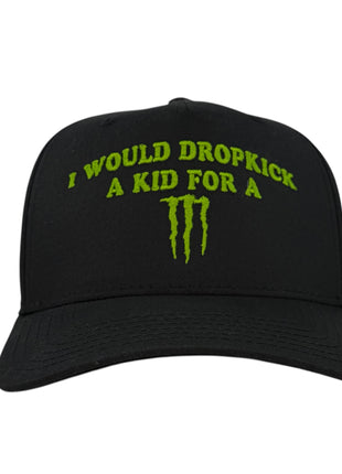 I Would Black Trucker Hat Custom Embroidered