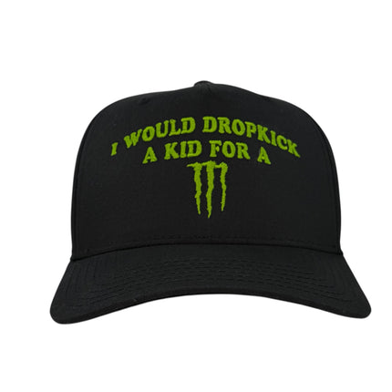 I Would Black Trucker Hat Custom Embroidered
