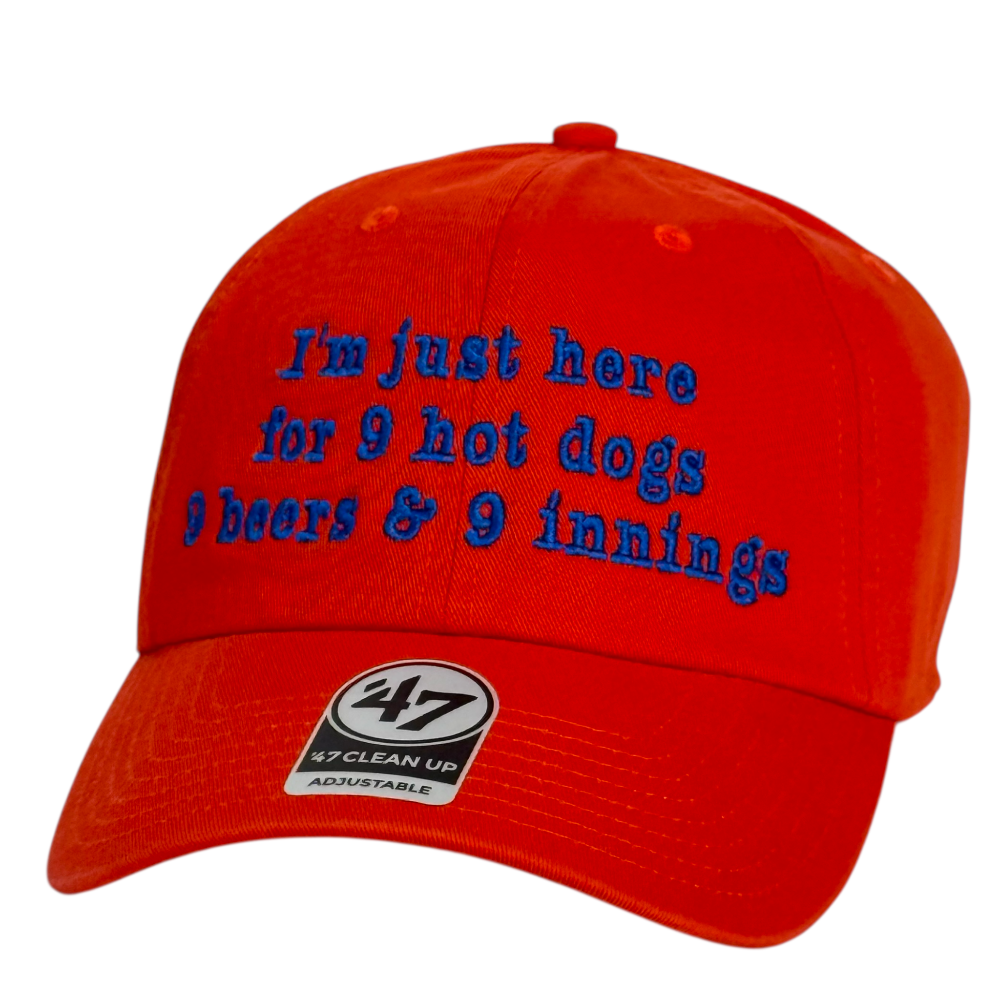 Funny Baseball Hat | 9 Hot Dogs 9 Beers 9 Innings Dad Cap – Old