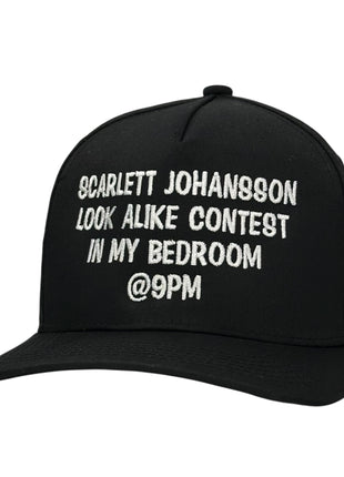 Scarlett Johansson Look Alike Contest Hat Custom Embroidered