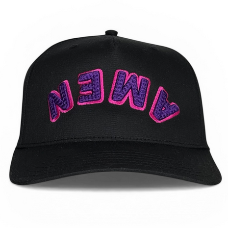 Amen Upside Down Flipped Embroidered Hat