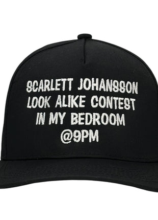 Scarlett Johansson Look Alike Contest Hat Custom Embroidered