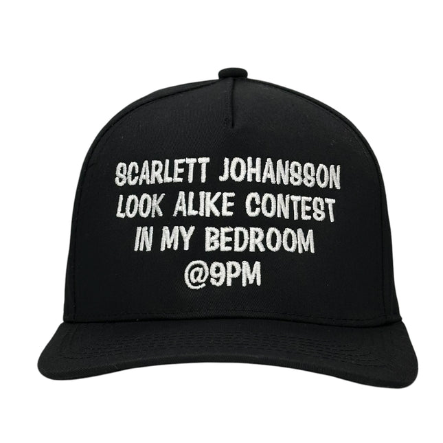 Scarlett Johansson Look Alike Contest Hat Custom Embroidered