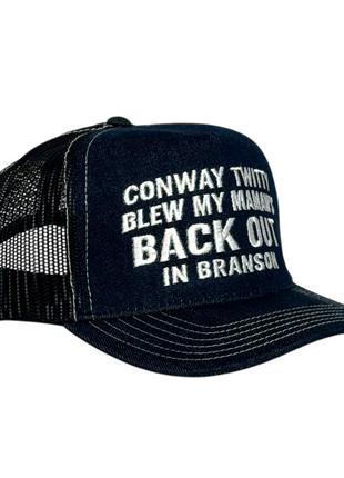 Conway Twitty Branson Hat Embroidered Adjustable Cap