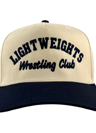 Lightweights Wrestling Club Cream/Navy Custom Embroidered Hat