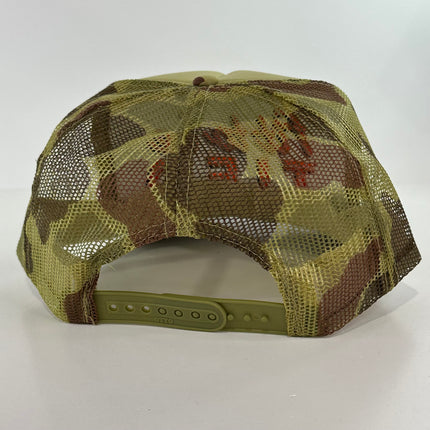 Fit to be Tied on a Camo Mesh Trucker Snapback Hat Cap Collab Justin Stagner Custom Embroidery