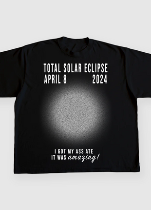 TOTAL SOLAR ECLIPSE 2024 CUSTOM PRINTED T-SHIRT