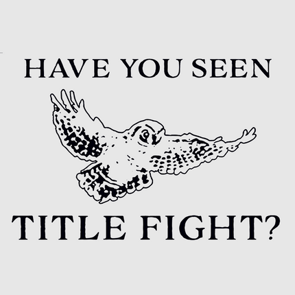 HAVE YOU SEEN TITLE FIGHT? Custom Printed Black/White Ringer T-Shirt