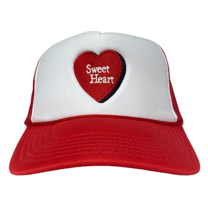 SWEET HEART TALL CROWN Snapback TRUCKER CAP HAT WITH ROPE Custom Embroidered