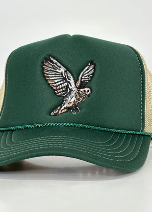 DOVE HUNTING HAT Khaki Mesh Green Foam Front SnapBack Trucker Cap Hat