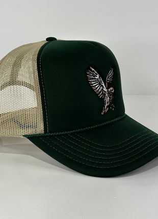 DOVE HUNTING HAT Khaki Mesh Green Foam Front SnapBack Trucker Cap Hat