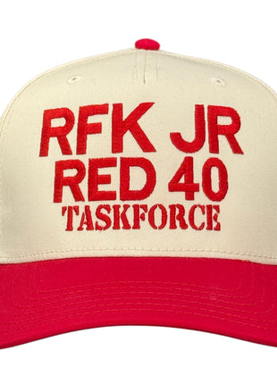 RFK JR Red 40 Taskforce Hat Custom Embroidered