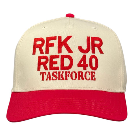 RFK JR Red 40 Taskforce Hat Custom Embroidered