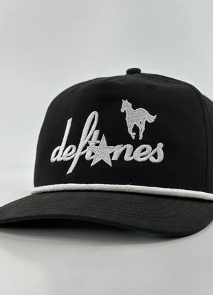 DEFTONES White PONY SnapBack Custom Embroidered Cap Hat
