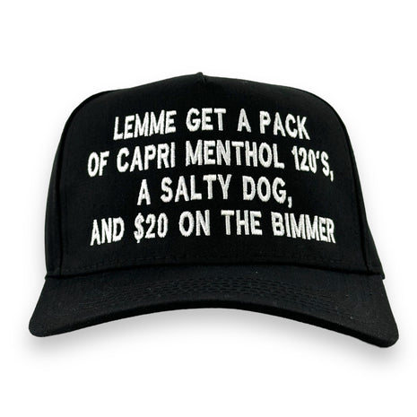 LEMME GET A PACK OF CAPRI MENTHOL HAT