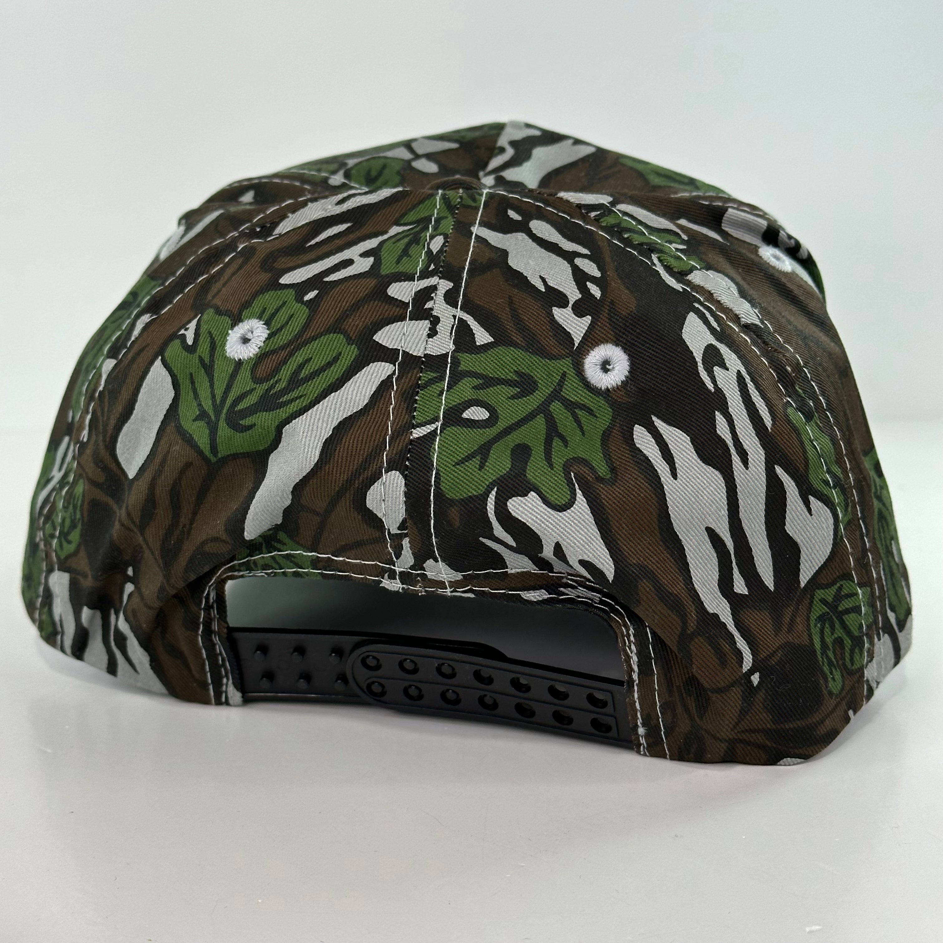 Deer Hunter on a Camo rope Snapback hat cap Collab Justin Stagner Cust ...