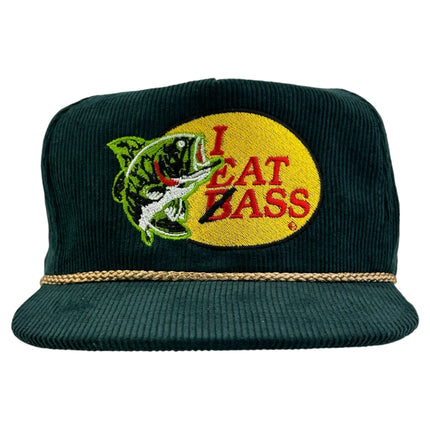 I EAT BASS HAT CUSTOM EMBROIDERY