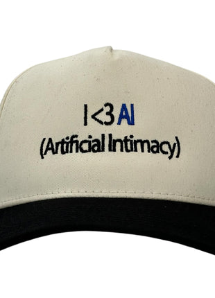 I LOVE AI HAT Custom Embroidered
