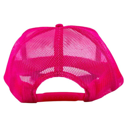 Skelton breast cancer awareness month October pink printed trucker mesh SnapBack hat cap