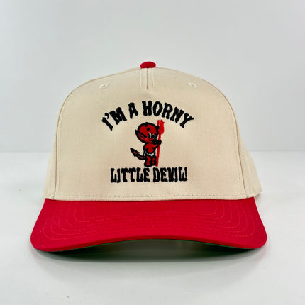 IM A HORNY LITTLE DEVIL HAT Custom Embroidery