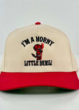IM A HORNY LITTLE DEVIL HAT Custom Embroidery