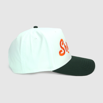 SHITHEAD Vintage Custom Embroidered Green Brim Golf Snapback Cap Hat