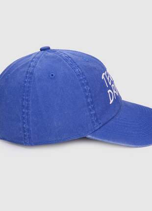 Tequila Drinker Blue Wash Strap Back Dad Hat Custom Embroidered
