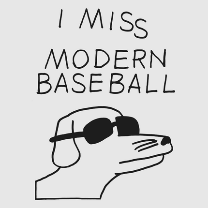 I Miss Modern Baseball Custom Printed Ivory/Black Ringer T-Shirt