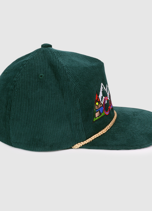COLORADO SNOWBOARDING SNAPBACK CAP HAT WITH ROPE CUSTOM EMBROIDERED