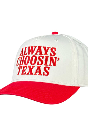 Always Choosin Texas Embroidered Trucker Hat