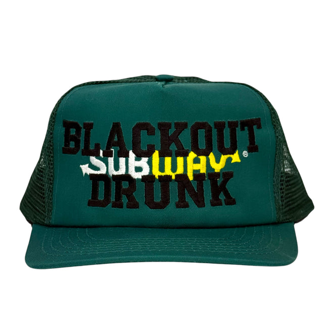 Blackout Drunk Sub Black Rope Hat Custom Embroidered