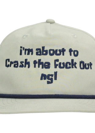 IM About To Crash The Hat Custom Embroidered