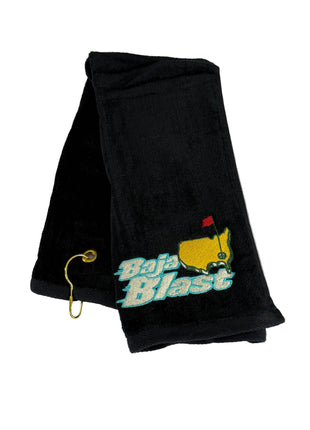 Black Friday embroidered golf towel