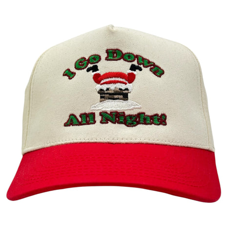 I GO DOWN ALL NIGHT Christmas Party Hat