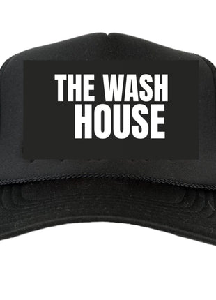 Custom order 4 The Wash House on a black mesh trucker Snapback hat cap custom embroidery